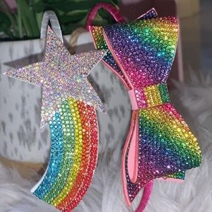 Gorgeous Rainbow 🌈 Glittery Headbands.💫🎀
